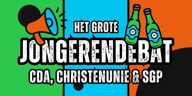 6/3 – Jongerendebat met CDA en ChristenUnie