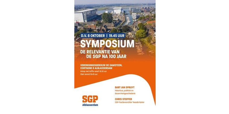 8/10 – Symposium SGP 100 jaar 
