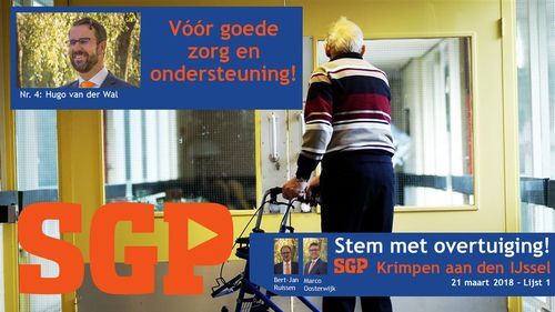 SGP: PRINCIPIEEL EN MET OVERTUIGING VÓÓR GOEDE ZORG EN ONDERSTEUNING