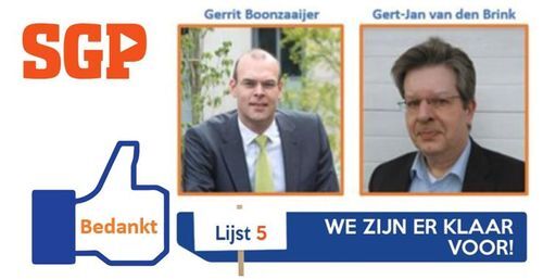 SGP behaald 2 zetels