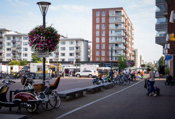 SGP over Hoogbouw Veerpromenade