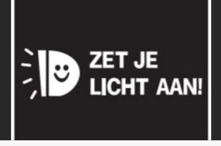 Actie ANWB picto's fietsverlichting
