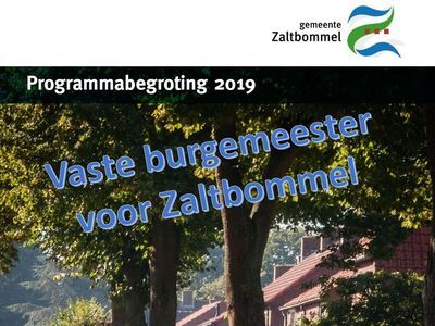 Uitgelicht: Vaste burgemeester voor Zaltbommel