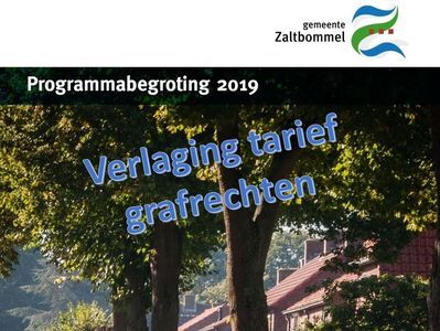 Uitgelicht: Verlaging tarief grafrechten
