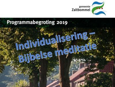Uitgelicht: Individualisering – Bijbelse meditatie