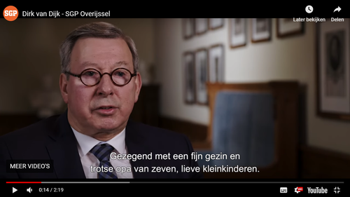 Video Dirk van Dijk - SGP Overijssel 