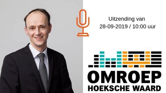Adriaan te gast bij Omroep Hoeksche Waard
