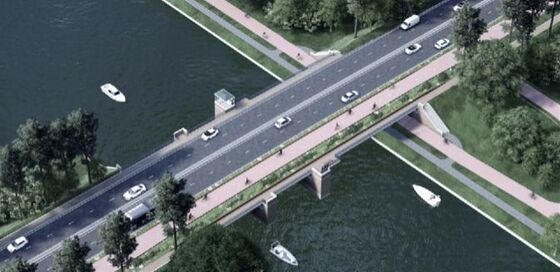 Toch een doorlopend voetpad aan de westzijde van de Julianabrug