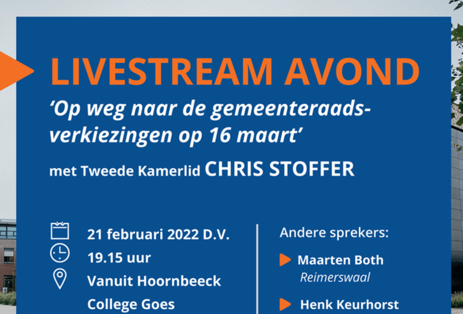 Bekijk de livestream terug! SGP Zeeland live