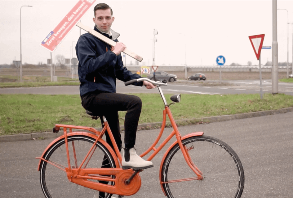 Florian Fietst naar nieuwbouwproject Ooststeate