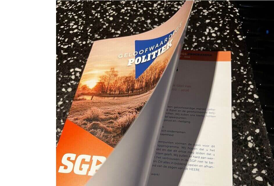 Verkiezingsprogramma SGP Wierden