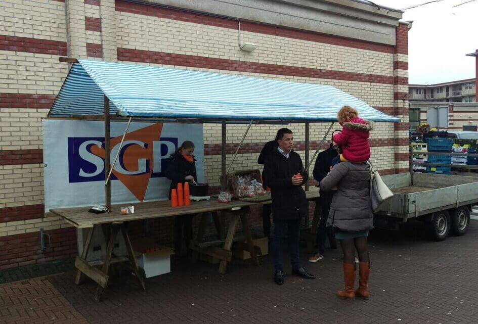 Zaterdag 4 en 11 maart staat SGP op de markt