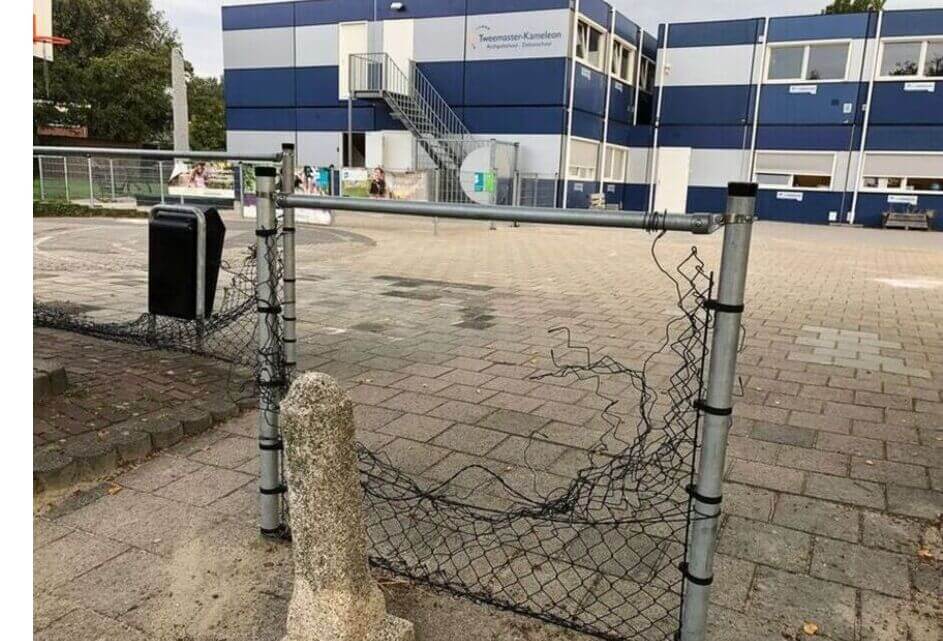 Vragen over kapot hekwerk rondom school in Oost-Souburg