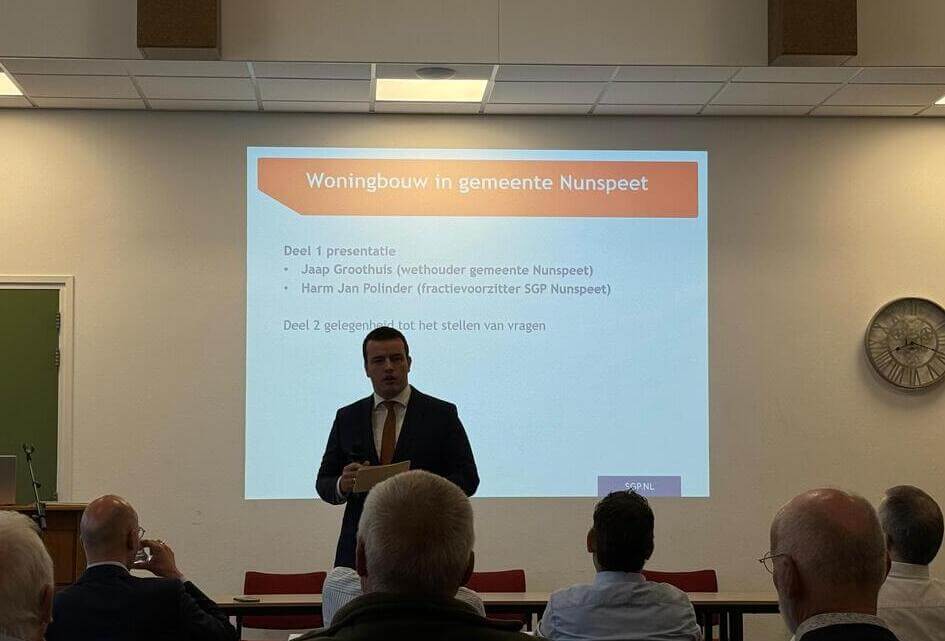Succesvolle Woningbouwavond door SGP Nunspeet