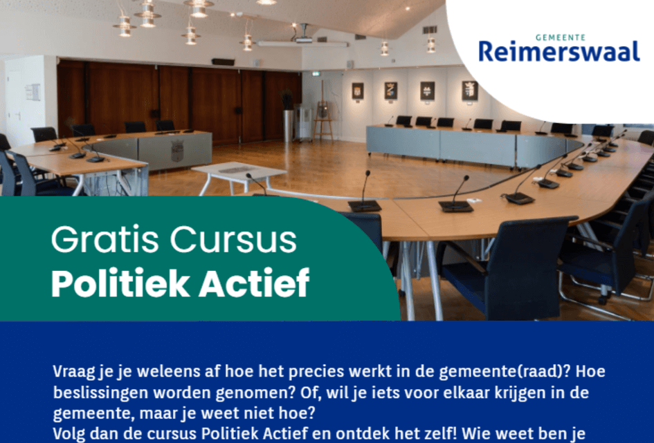 Tip: volg de cursus Politiek Actief