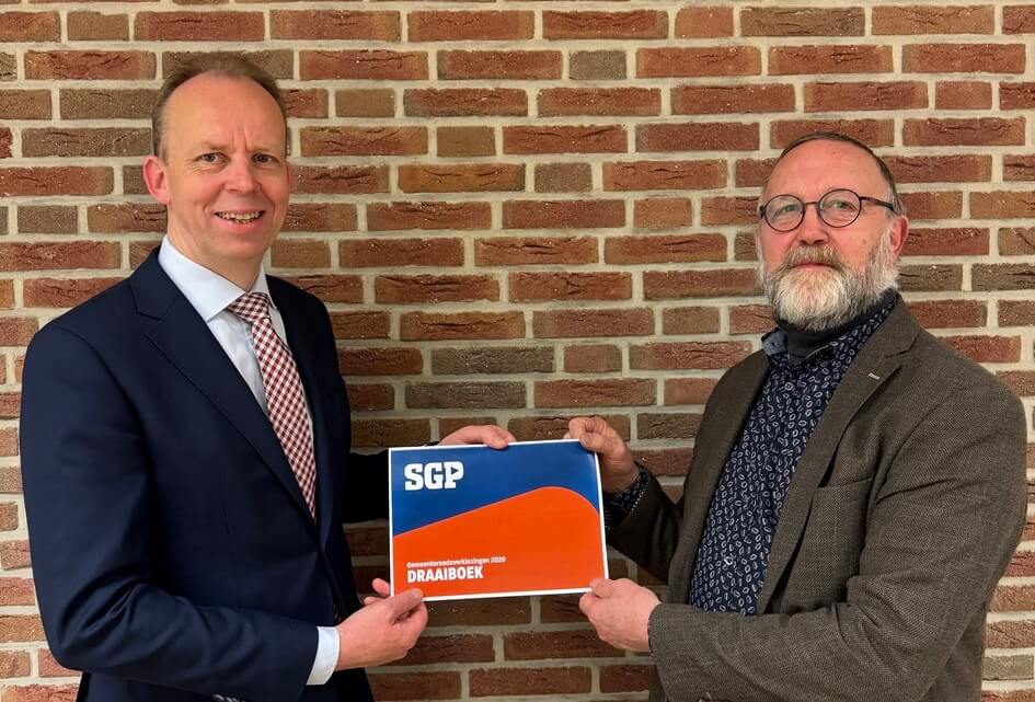 Brand van Rijn opnieuw lijsttrekker voor SGP bij gemeenteraadsverkiezingen 2026