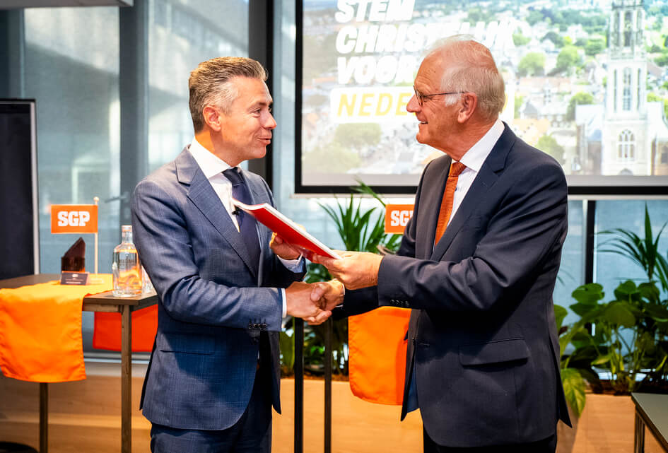 SGP presenteert conceptprogramma Tweede Kamerverkiezingen