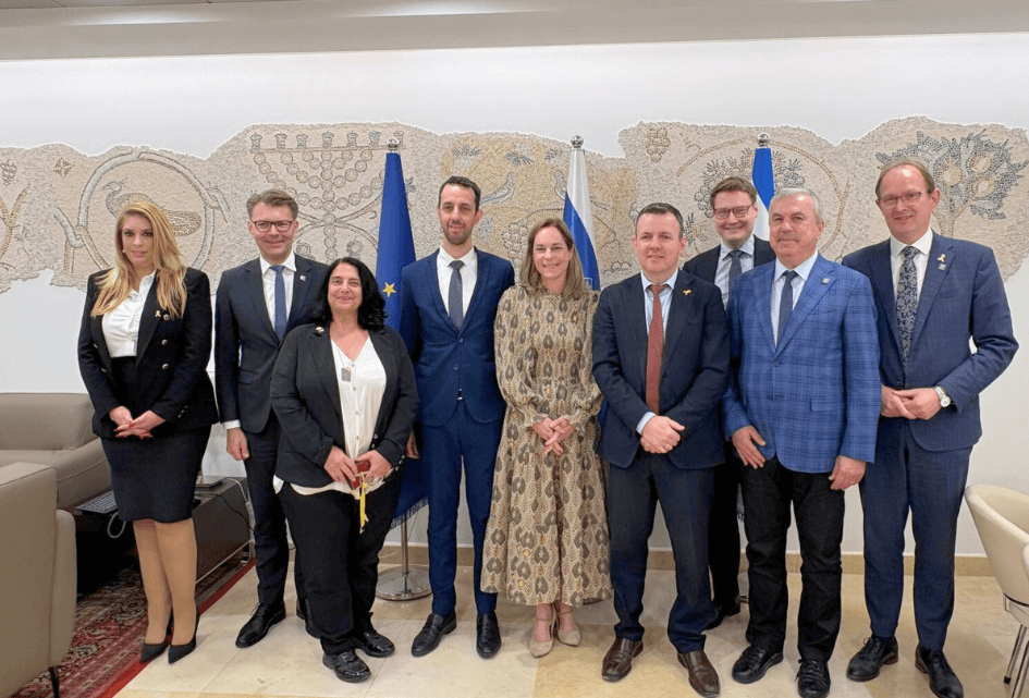 Bert-Jan Ruissen bezoekt Israël en de Knesset met Israëldelegatie Europees Parlement