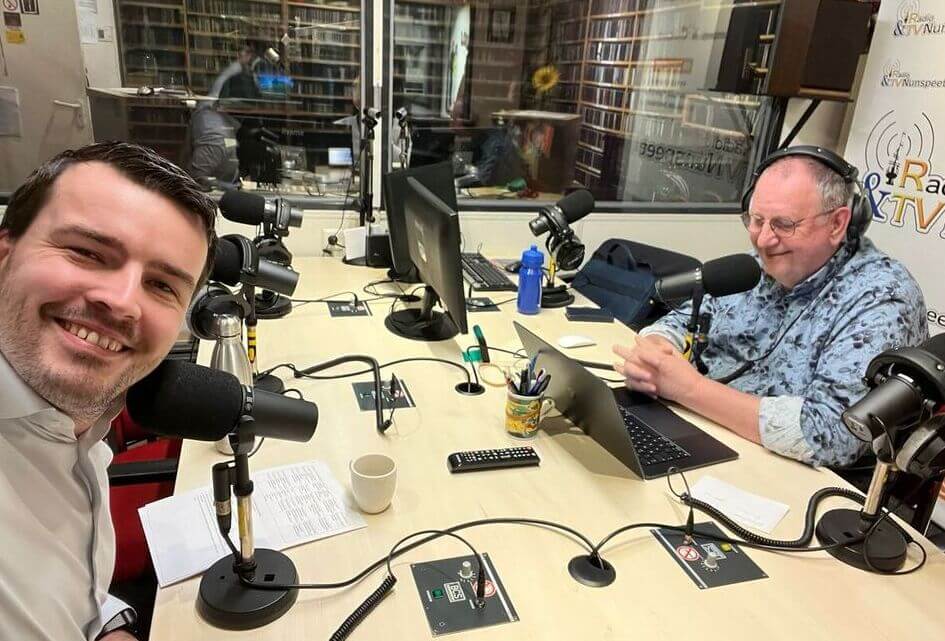 Lijsttrekker Harm Jan Polinder aan het woord bij Klein Binnenhof