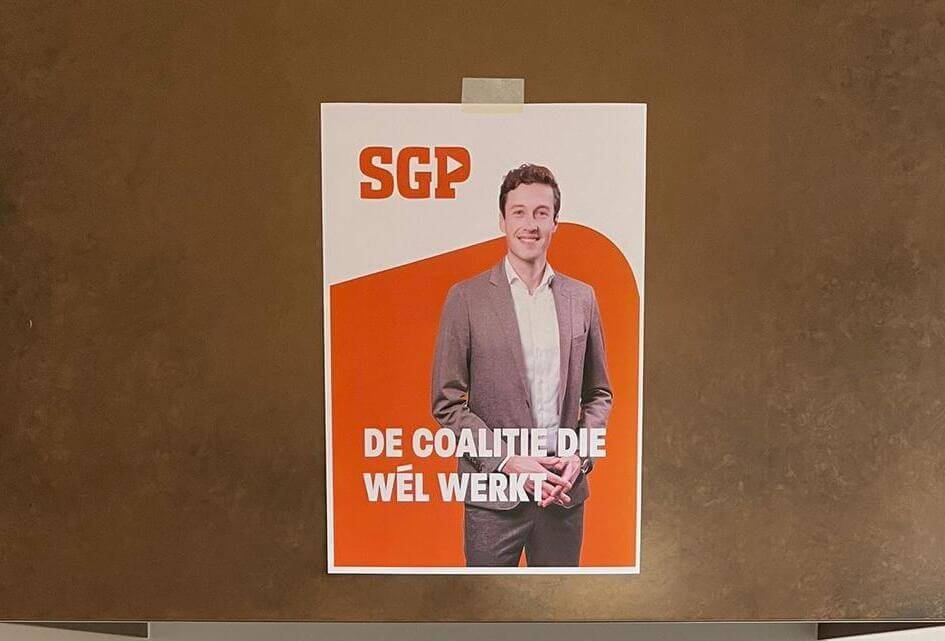 SGP-kandidaat Albert Hakvoort voert in Woudenberg wel een héél bijzondere campagne