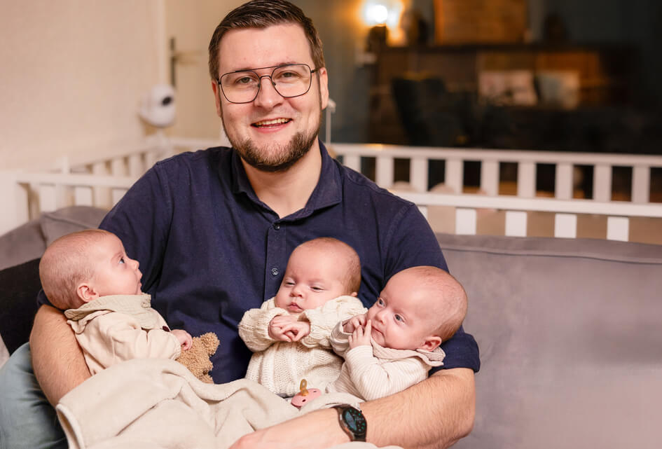 Met een drieling op zoek naar een huis