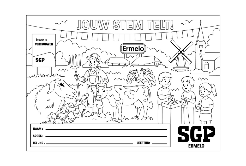 Kleurplaat wedstrijd