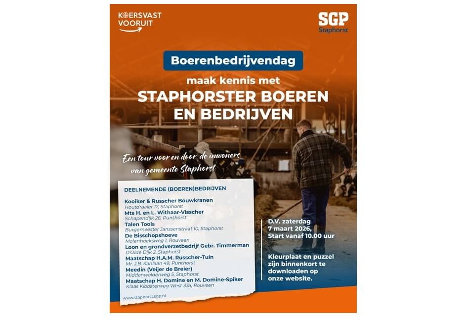 Boeren bedrijvendag Staphorst
