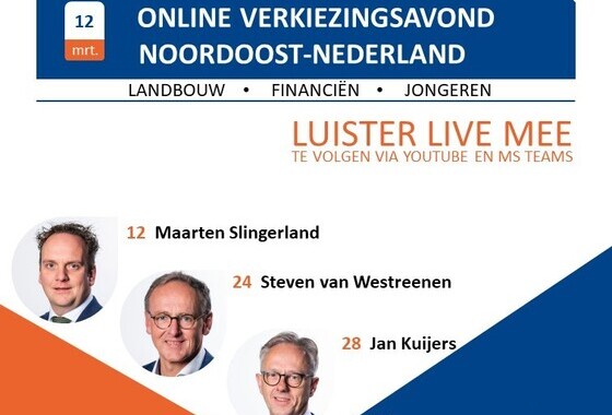 Online SGP-verkiezingsavond Noordoost-Nederland