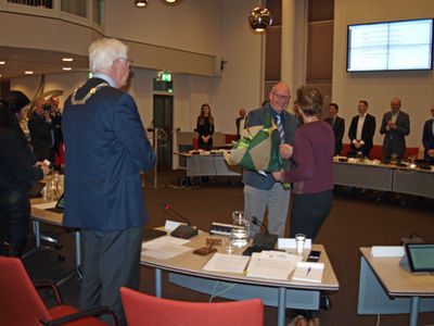 Beëdiging Arie van den Berg als raadslid