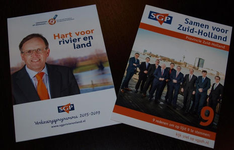 SGP Zuid-Holland belangrijk voor Eerste Kamer