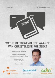 Politiek Café met Tijs van den Brink over christelijke politiek!