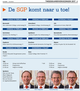 De SGP komt naar u toe | Tweede Kamerverkiezingen 2017