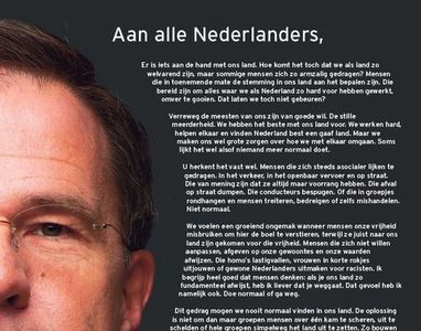 Column 'Rutte trapt in valkuil van populisme'
