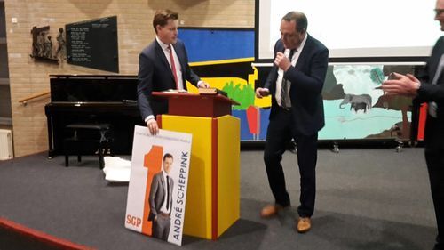 André Scheppink lijsttrekker SGP