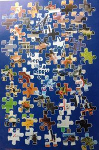 Foutje in de advertentiepuzzel in de jubileumuitgave