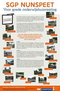 Advertentie in Nunspeet Huis aan Huis over onderwijshuisvesting