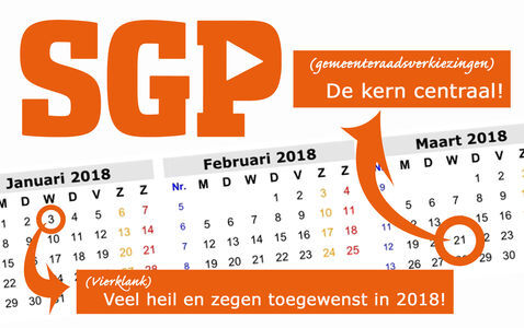 Veel heil en zegen toegewenst in 2018!