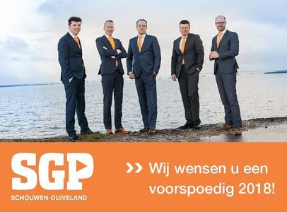 De SGP-fractie wenst u een voorspoedig 2018!