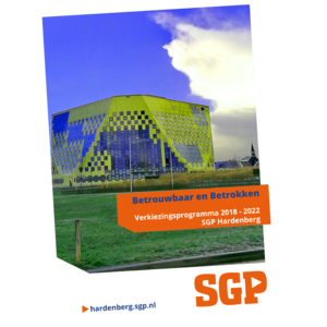 SGP verkiezingsprogramma 2018 - 2022 bekend