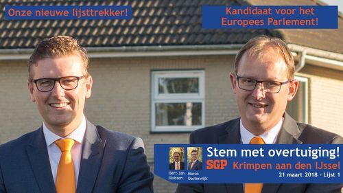 Krimpense SGP-lijsttrekker kandidaat Europees Parlement
