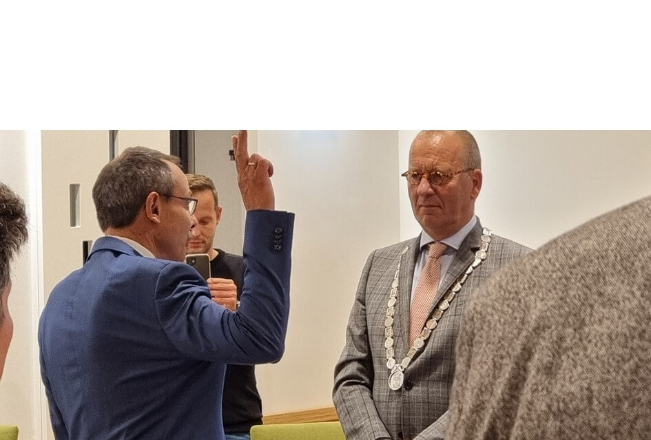 Christiaan de Ruijter beëdigd als raadslid