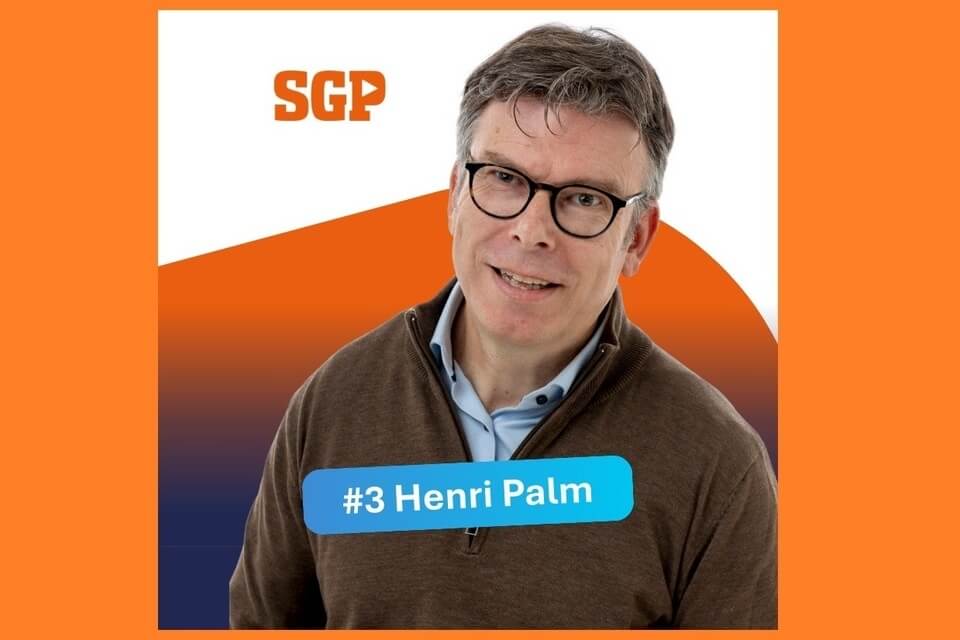 Dhr. H. (Henri) Palm [nr. 3] Wapenveld kandidaat-raadslid, nummer 1 voor de SGP