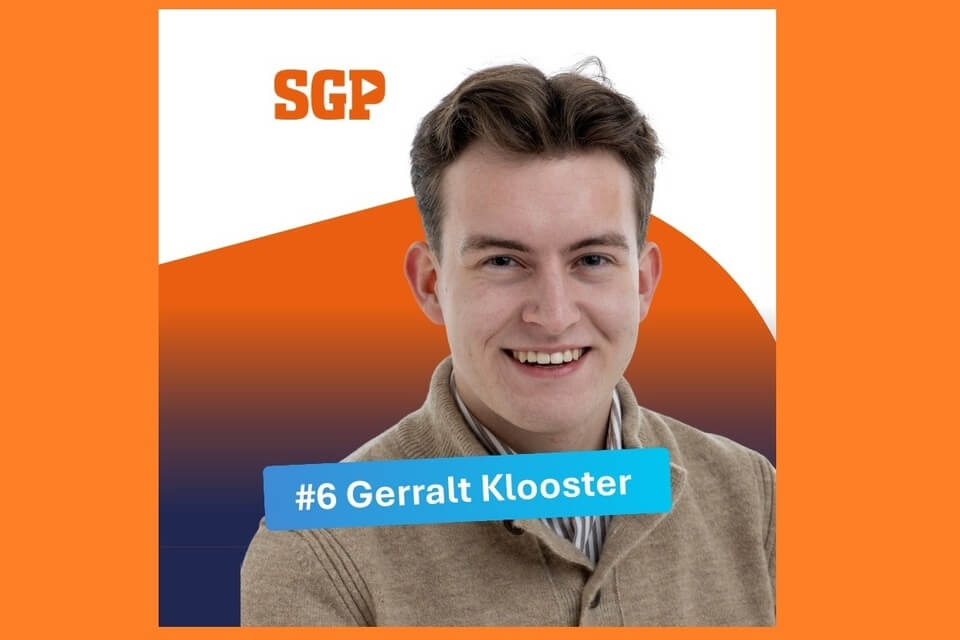 Dhr. G.D.S. (Gerralt) Klooster [nr. 6] Wapenveld kandidaat-raadslid, nummer 2 voor de SGP