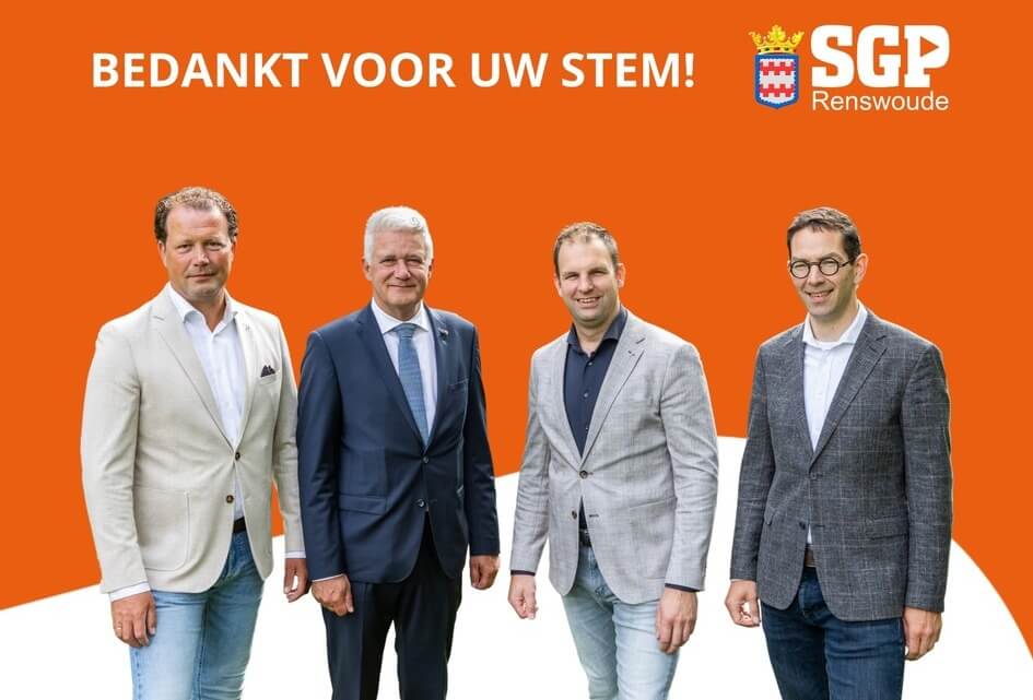 Stemmenwinst voor SGP Renswoude