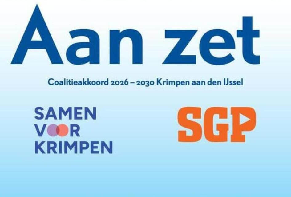 SGP en SvK presenteren coalitieakkoord 'Aan zet'