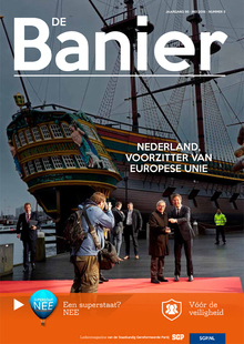 Banier mei 2016 Nederland voorzitter van Europese Unie