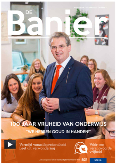 Banier mei 2017 100 jaar vrijheid van onderwijs