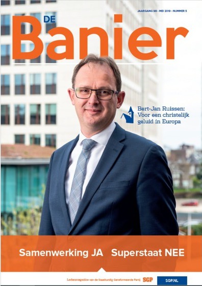 Banier mei 2019 Samenwerking JA Superstaat NEE