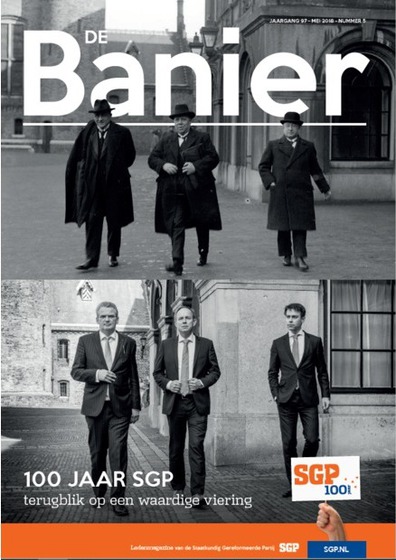 Banier mei 2018 Viering 100 jaar SGP