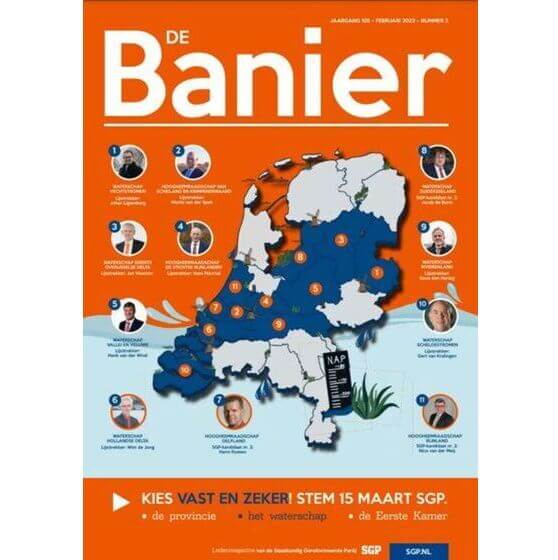 De Banier - februari 2023 - Kies vast en zeker! Stem 15 maart SGP